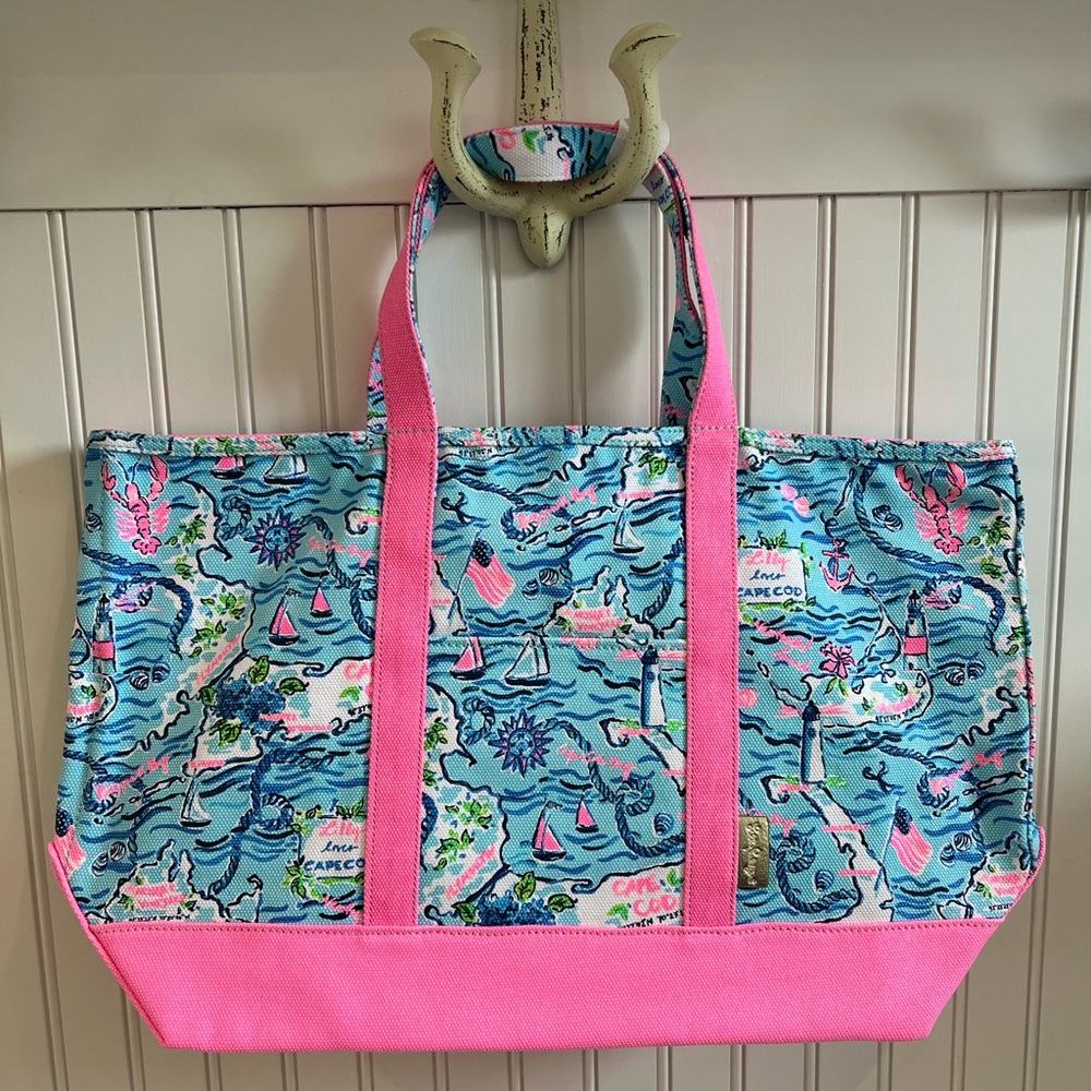 Lilly Pulitzer Mercato tote "Lilly Loves Cape Cod”